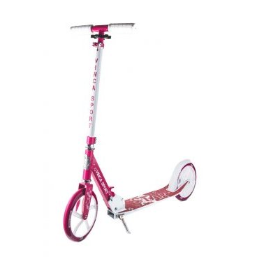 Фото Самокат VINCA SPORT, для взрослых, складной, PU колеса 200мм, бело-розовый, VSP 10 Star