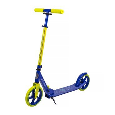 Фото Самокат VINCA SPORT, для взрослых, складной, PU колеса 200мм, синий, VSP 10 Iron boy