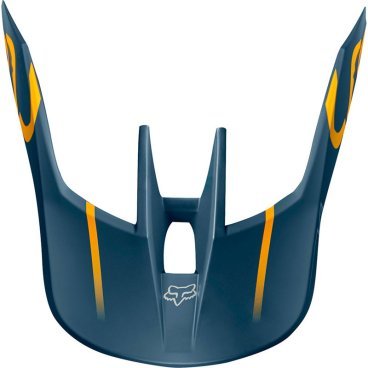 Козырек к шлему Fox V3 Kila Helmet Visor, пластик, Navy/Yellow, 22969-046-L/XL