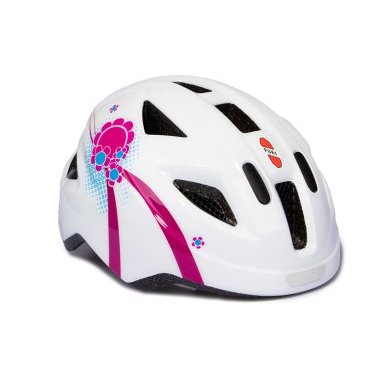 Шлем велосипедный Puky 8-S, white/pink, 9593
