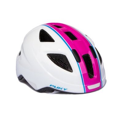 Фото Шлем велосипедный Puky 8-M, white/pink, 9595