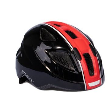 Шлем велосипедный Puky 8-M, black/red, 9596