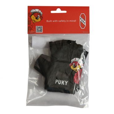 Велоперчатки Puky, короткие пальцы, black, NS83210