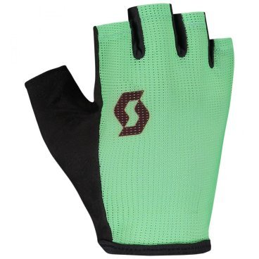 Фото Велоперчатки SCOTT Aspect Sport Gel, короткие пальцы, mint green/maroon red, 2020, 270124-6457