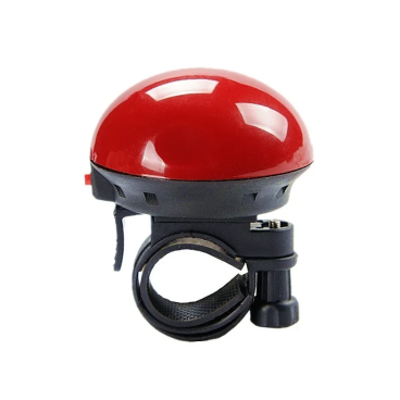 Фото Звонок велосипедный XINGCHENG X-Light, электронный, с кнопкой, красный, XC-139RED