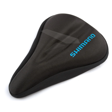 Чехол на седло для велосипеда с гелевой вставкой Shimano logo, 285х175мм, черный, D-1366