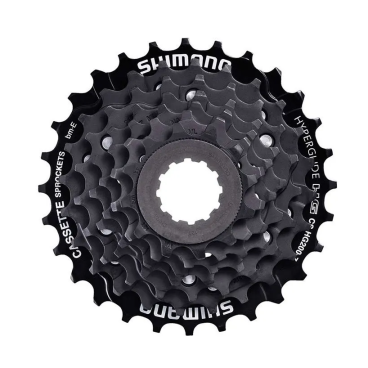 Фото Кассета велосипедная Shimano ALTUS CS-HG200-7, 7 скоростей, 12-32 зуба, черный, ACSHG2007232T