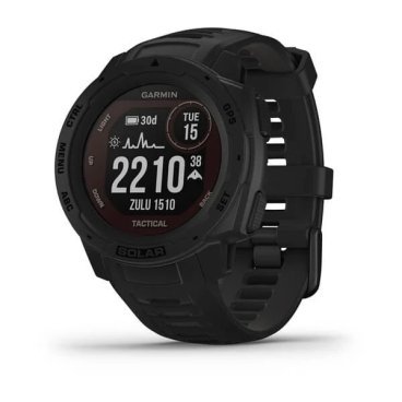 Фото Смарт-часы Garmin Instinct Solar, Tactical Edition, GPS Watch, Black, 010-02293-03