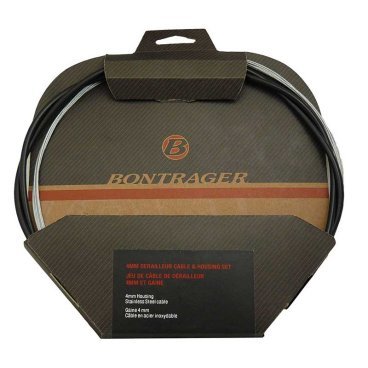 Трос с оплёткой Bontrager Performance/5mm/Stainless OD 1.6mm, 10штук, Black, TCG-62526