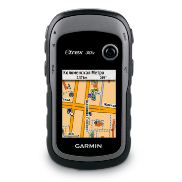 Велосипедный навигатор Garmin eTrex 30x GPS, GLONASS Russia, черный-серый, 010-01508-11