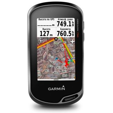 Велосипедный навигатор Garmin Oregon 750t,GPS,Topo Russia, черный, 010-01672-34