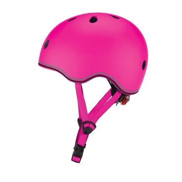 Фото Шлем велосипедный Globber GO UP LIGHTS, детский, розовый, 506-110