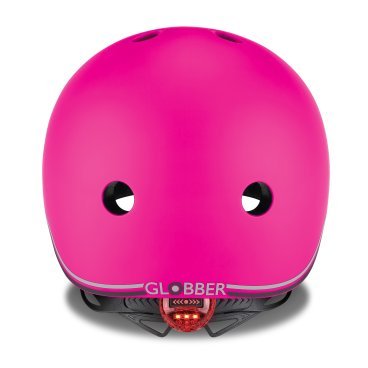Шлем велосипедный Globber GO UP LIGHTS, детский, розовый, 506-110