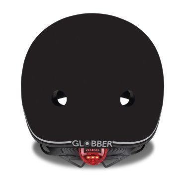 Шлем велосипедный Globber GO UP LIGHTS, детский, черный, 506-120