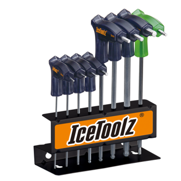 Фото Набор Ice Toolz шестигранники для мастерских 2x2.5x3x4x5x6x8 мм, с рукоятками и закругленным концом, 7M85