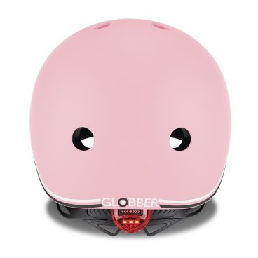 Шлем велосипедный Globber GO UP LIGHTS, детский, пастельно-розовый