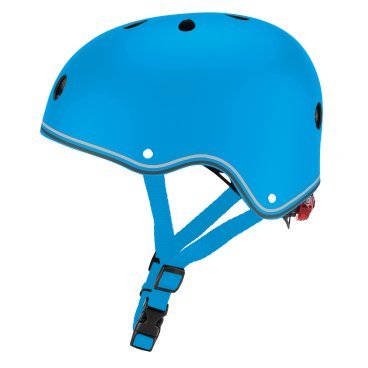 Шлем велосипедный Globber PRIMO LIGHTS, детский, голубой