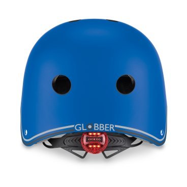 Шлем велосипедный Globber PRIMO LIGHTS, детский, синий