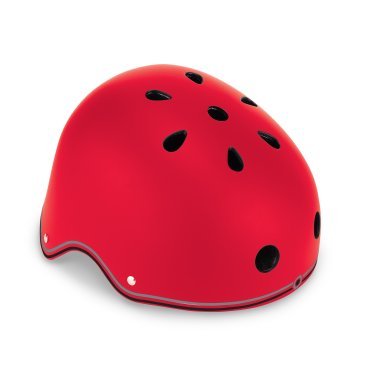 Шлем велосипедный Globber PRIMO LIGHTS, детский, красный