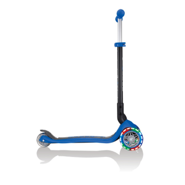 Самокат-трансформер Globber GO UP FOLDABLE LIGHTS, складной, трехколесный, детский, светящиеся колеса, синий
