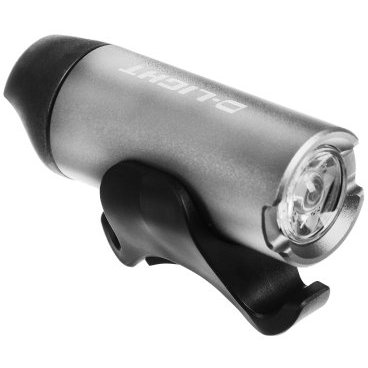 Фото Фонарь велосипедный D-LIGHT с зарядкой от USB CG-123P, серебристый, 3075