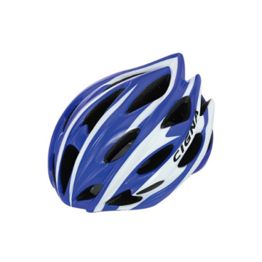 Фото Шлем велосипедный Cigna WT-015, синий/белый, 883034