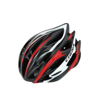 Шлем велосипедный Cigna WT-015, чёрный/красный/белый, 883032