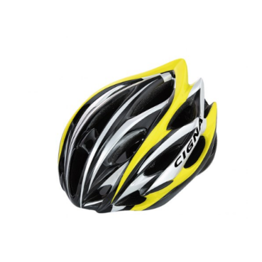 Шлем велосипедный Cigna WT-015, чёрный/жёлтый/серебристый, 883033