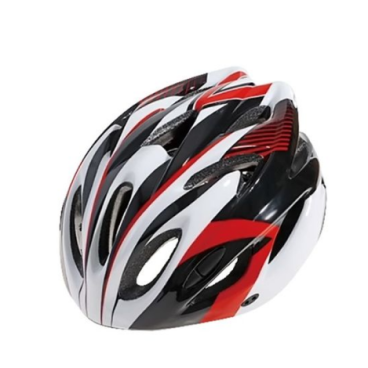 Шлем велосипедный Cigna WT-012, чёрный/красный/белый, 883036