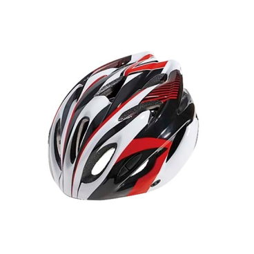 Фото Шлем велосипедный CIGNA WT-012, чёрный/красный/белый, УТ00019382