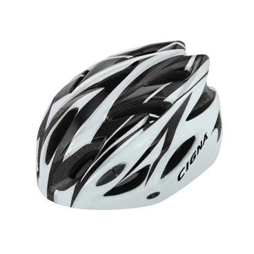 Шлем велосипедный CIGNA WT-012, чёрный/белый, УТ00019384
