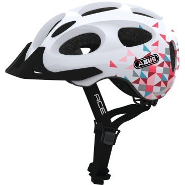 Шлем велосипедный ABUS Youn-I-Ace, white prism, 2021, 05-0072619