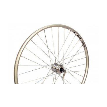 Колесо велосипедное STARK, MTB, переднее, 26", под диск, обод XTB-26, алюминий, втулка JY-D041DSE, серебристый