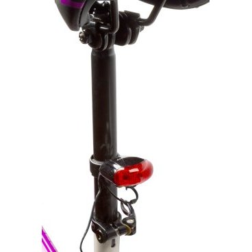 Фонарь велосипедный D-LIGHT CG-622BL, задний, тормозной, черный корпус, красный, 3048