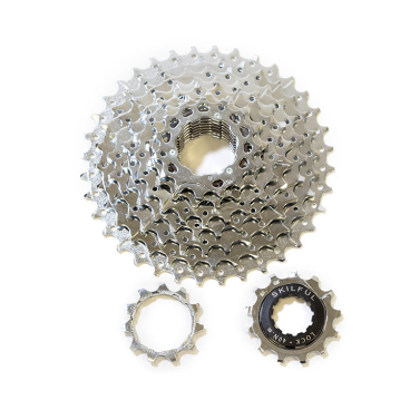 Фото Кассета велосипедная Skilful, 9 скоростей, зубья 11-36, сталь, никелированная, CS-M310