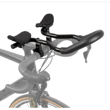 Фото Лежак на велосипедный руль VENTURA TRI BAR, алюминий, 22.2- 25,4, черный, 5-403699