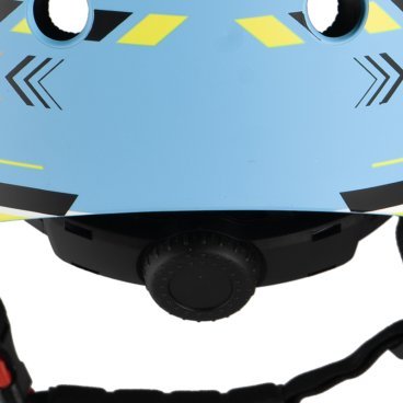 Шлем велосипедный Maxiscoo, детский, голубой с рисунком
