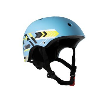 Шлем велосипедный Maxiscoo, детский, голубой с рисунком