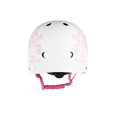 Шлем велосипедный Maxiscoo, детский, белый с рисунком
