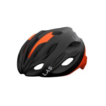 Фото Шлем велосипедный LAS COBALTO, чёрный матовый с оранжевым, LB00010020196LXL
