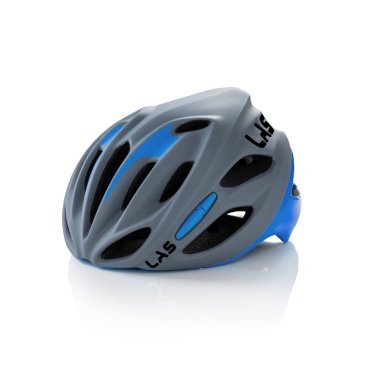 Фото Шлем велосипедный LAS COBALTO, серый матовый с голубым, LB00010020198SM