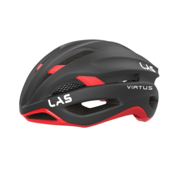 Шлем велосипедный LAS VIRTUS, чёрный матовый с красным, LB00020020112LXL