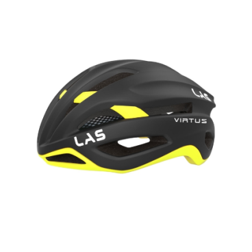 Фото Шлем велосипедный LAS VIRTUS, чёрный матовый с ярко-жёлтым, LB00020020113LXL