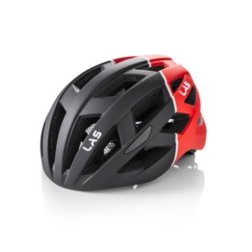 Шлем велосипедный LAS ENIGMA, чёрный матовый с красным, 2020, LB00140020211LXL