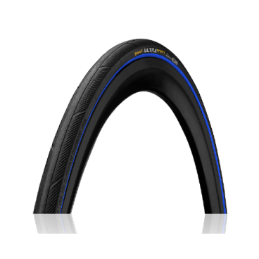 Покрышка велосипедная Continental ULTRA SPORT III, 700х23, черный/синий, 0150452