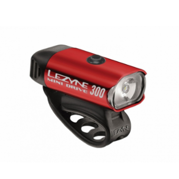 Фото Велофонарь LEZYNE Mini Drive 300, передний, красный, 1-LED-24F-V111