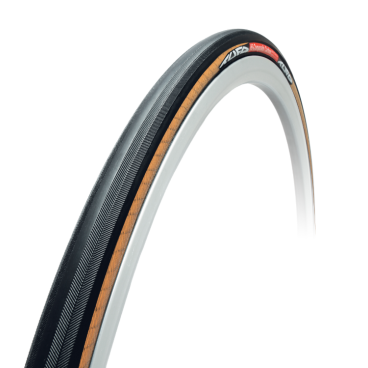 Покрышка-трубка велосипедная Tufo HI-COMPOSITE Carbon, 28", 23 мм, 260g, чёрный / бежевый, GAL1L0901042