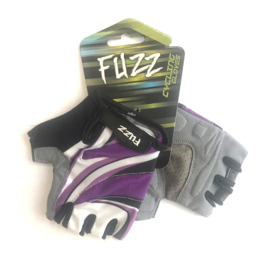 Перчатки велосипедные FUZZ LADY COMFORT, женские, лайкра, на липучке, фиолетовый, 08-202531