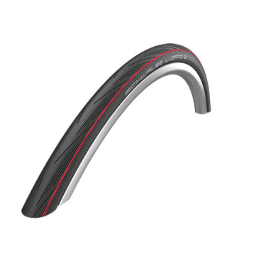 Покрышка велосипедная SCHWALBE TIRES LUGANO,700x25, (25-622), FOLDING, HS471, BLACK/RED