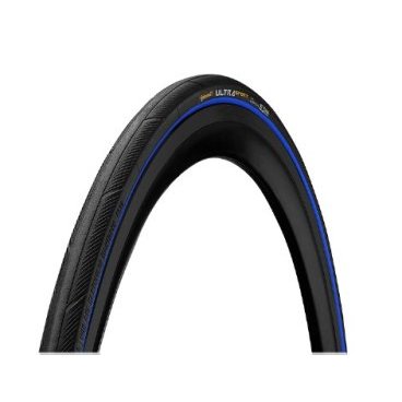 Фото Велопокрышка Continental Ultra Sport III, 700 x 25C, складная, PureGrip Compound, 3/180 TPI, черно-синий, 150461
